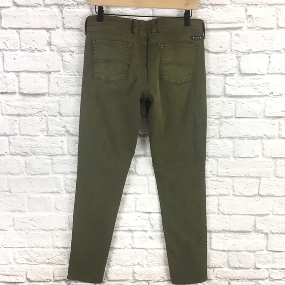 Lucky Brand Charlie Skinny Jeans Green Size 8 / 29 - Picture 2 of 6
